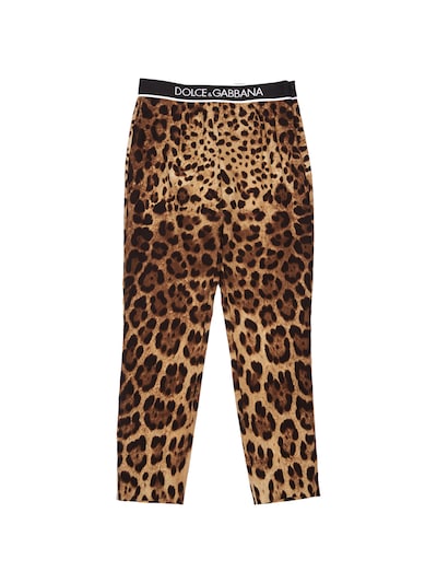 dolce gabbana leopard pants