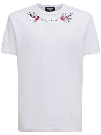 Dsquared2 Lvr Exclusive Camiseta De Jersey De Algod n Blanco 