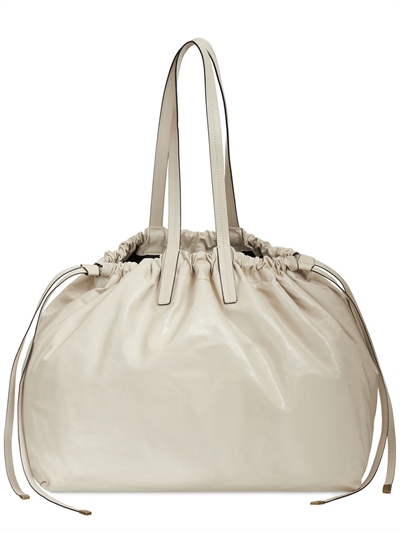 Isabel Marant - Bolso tote chagaar de piel suave - Gris Claro | Luisaviaroma