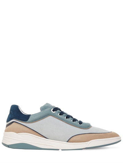 Loro Piana - 20mm play suede sneakers - Light Blue | Luisaviaroma