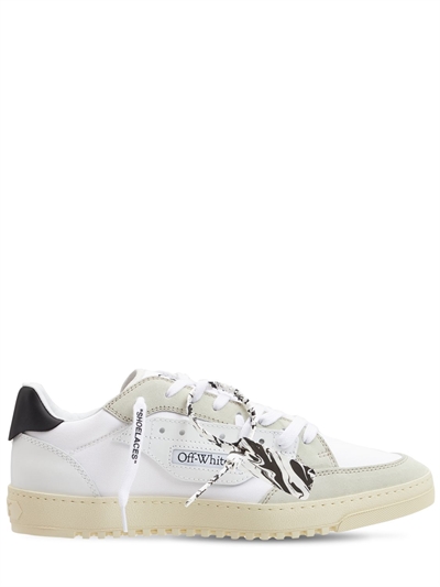 off white suede