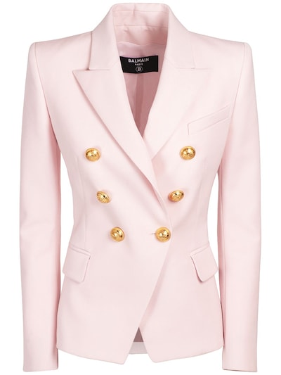 Double wool blazer - Light Pink | Luisaviaroma