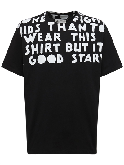 Maison Margiela - Printed cotton t 