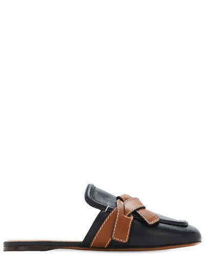 loewe leather mules