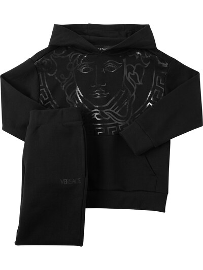 versace black and white hoodie