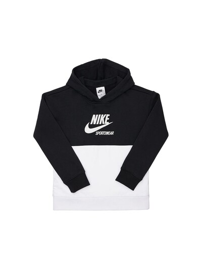 black nike hoodie cotton