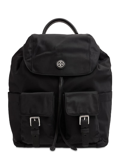 tilda nylon flap backpack