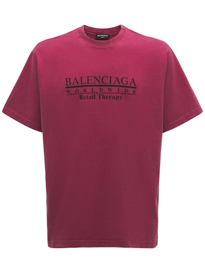 burgundy balenciaga shirt