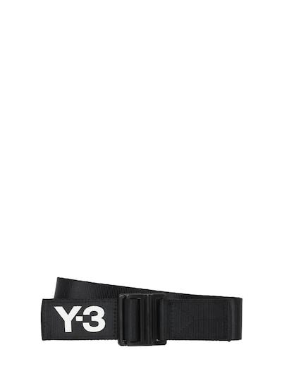 Y-3 - Y-3 classic logo webbing belt - Black | Luisaviaroma