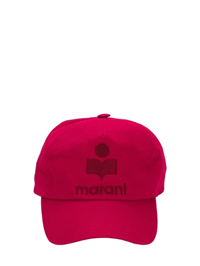 Isabel Marant Tyron 棉质棒球帽 桃红色 Luisaviaroma