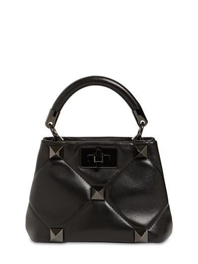 Valentino Garavani - Borsa mini in pelle con borchie - Nero | Luisaviaroma