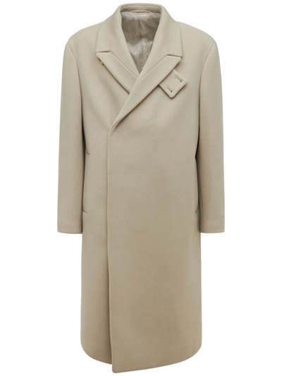 wool blend tailored coat