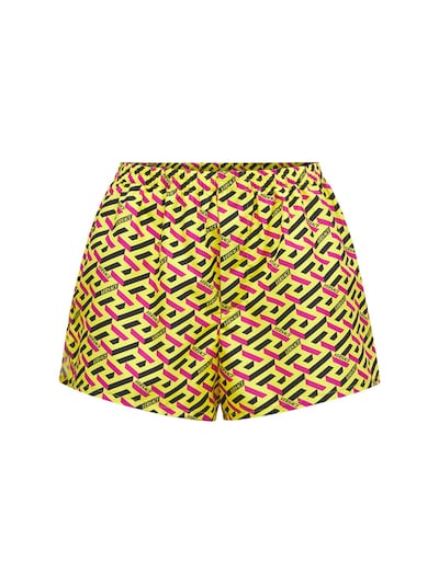 yellow versace shorts