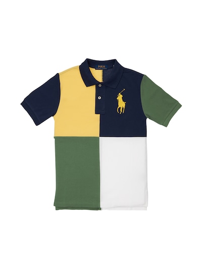 Luisaviaroma Bambino Abbigliamento Top e t-shirt T-shirt Polo Polo In Cotone Piqué Color Block 