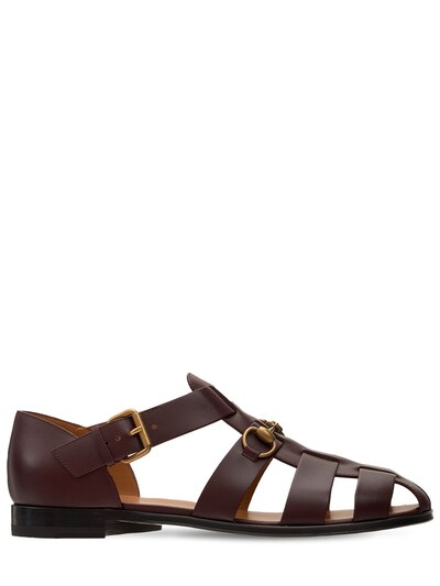 gucci horsebit leather sandals