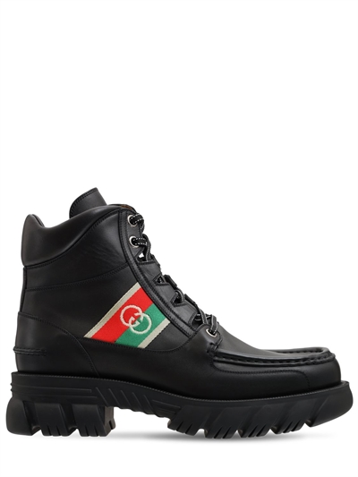 gucci web boots