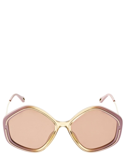 chloe pink glasses