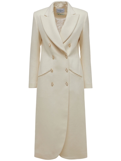 white tailored coat