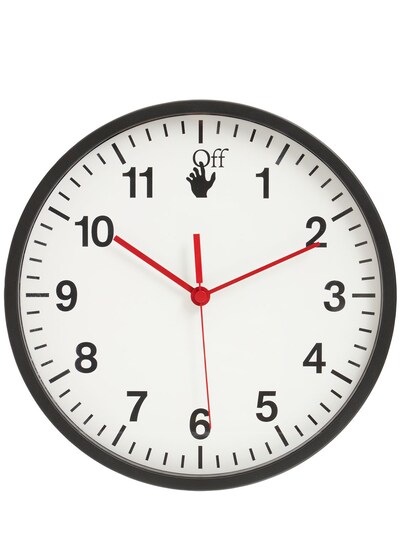 luisaviaroma.com | Off-white black wall clock