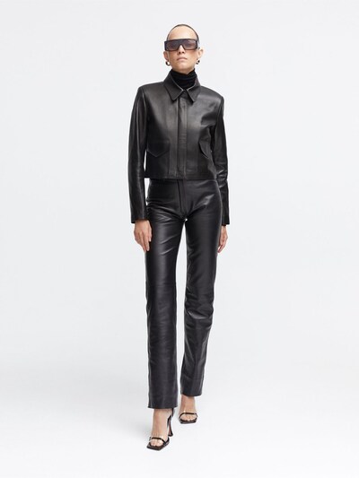 Bleeker minimal leather jacket - Nour Hammour - Women | Luisaviaroma