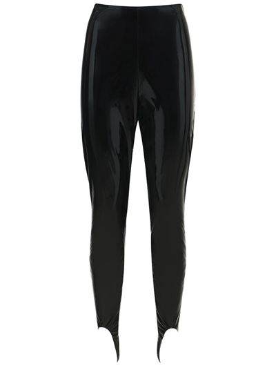Amina muaddi latex stirrup leggings 