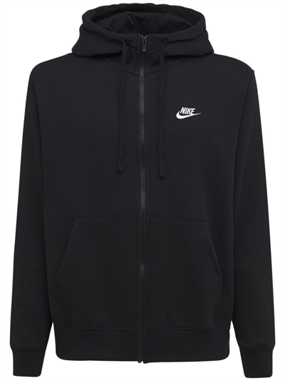 Nike - Sudadera deportiva classic club con capucha - Negro | Luisaviaroma