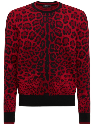 dolce and gabbana red sweater