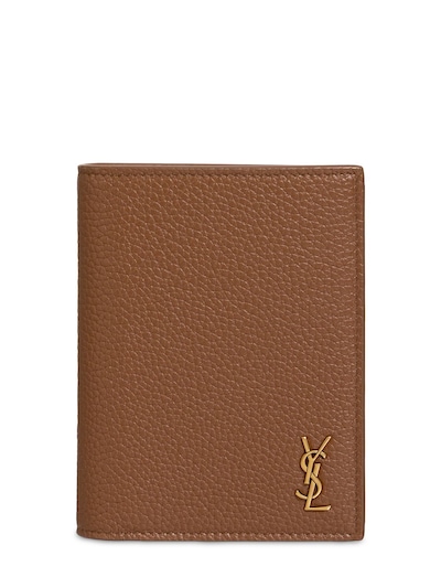 Saint Laurent Men's Logo Leather Wallet