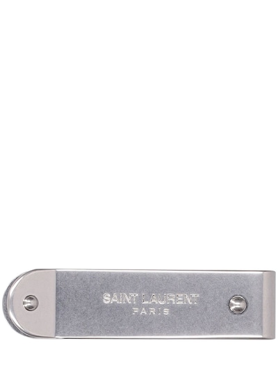 Logo metal money clip - Saint Laurent - Men