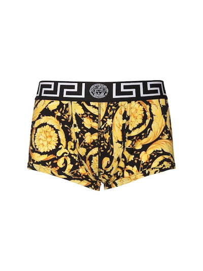 Barocco print cotton boxer briefs - Versace Underwear - Men | Luisaviaroma