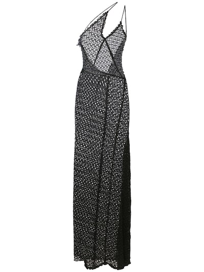 Cutout viscose mesh long dress - Missoni - Women | Luisaviaroma