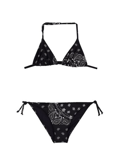 Bandana Printed Tech Bikini Set Luisaviaroma Girls Sport & Swimwear Swimwear Bikinis Bikini Sets 