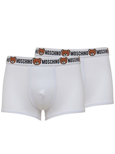 Luisaviaroma Bambino Abbigliamento Intimo Boxer shorts Set Di 2 Boxer In Cotone Con Logo 