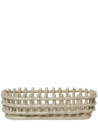 Ceramic basket - Ferm Living - Home | Luisaviaroma