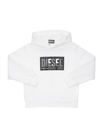 diesel hoodie white