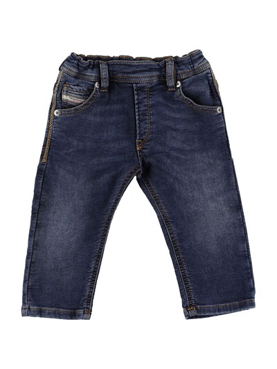 Washed Stretch Cotton Jeans Luisaviaroma Boys Clothing Jeans Stretch Jeans 