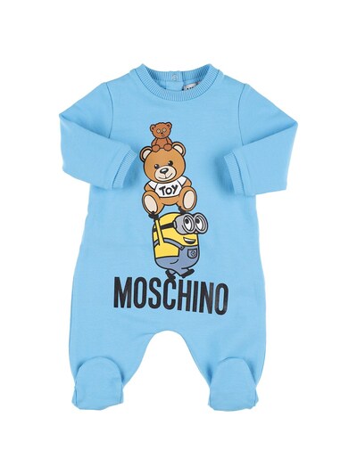 light blue moschino jumper