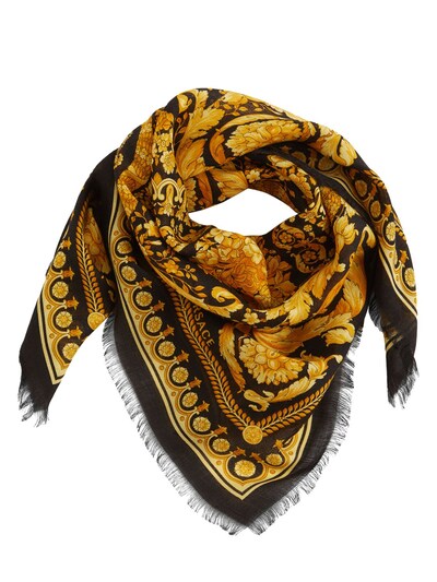 brown versace scarf