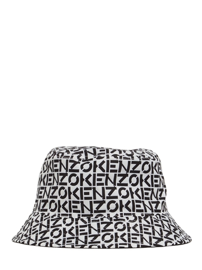 Monogram reversible nylon bucket hat 
