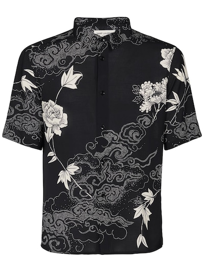 saint laurent viscose shirt