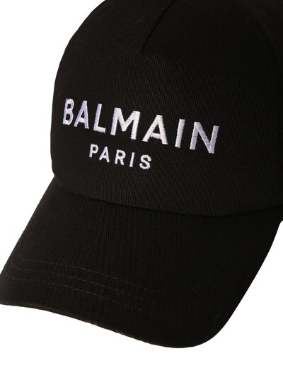 Logo Cotton Twill Baseball Cap Balmain Men Luisaviaroma 8401