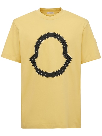 moncler black and yellow t shirt