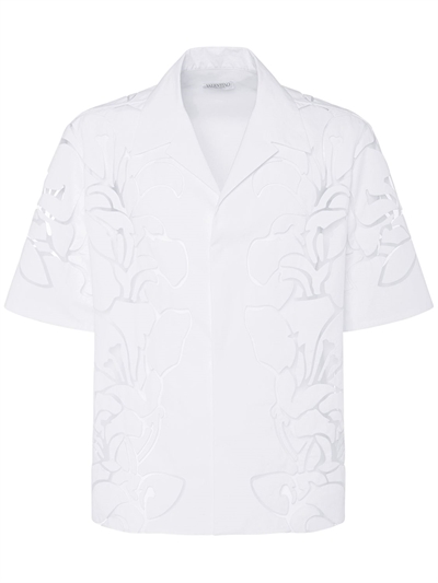 Valentino - Embroidered cotton poplin 