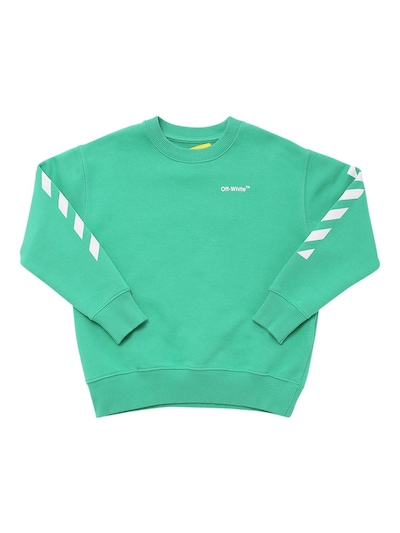 lime green off white sweater