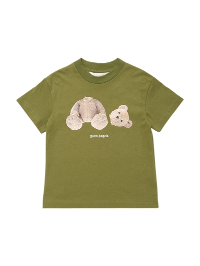 Palm Angels - Bear print cotton jersey 