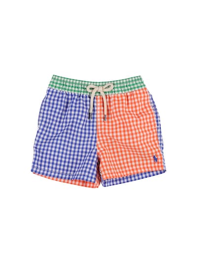 Ralph Lauren - Color block nylon swim shorts - | Luisaviaroma