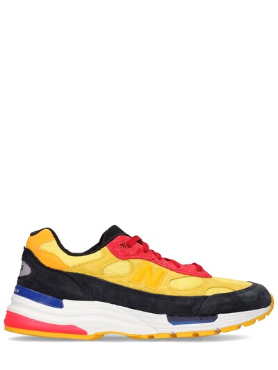 New Balance - 992 sneakers - Blue/Yellow/Red | Luisaviaroma