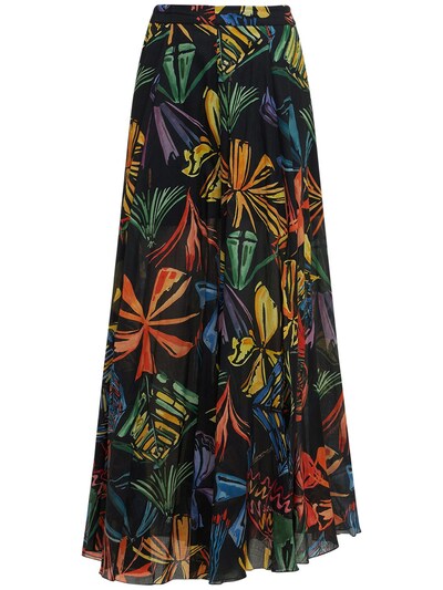 Mia printed cotton voile long skirt - Charo Ruiz - Women | Luisaviaroma