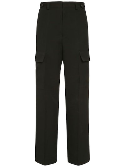 25cm sharp wool gabardine cargo pants - Jil Sander - Men | Luisaviaroma