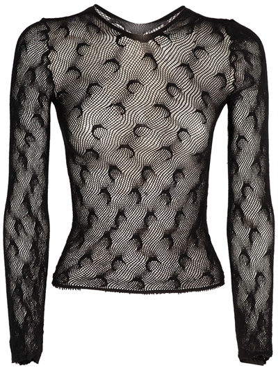 Marine Serre - Recycled moon fishnet 